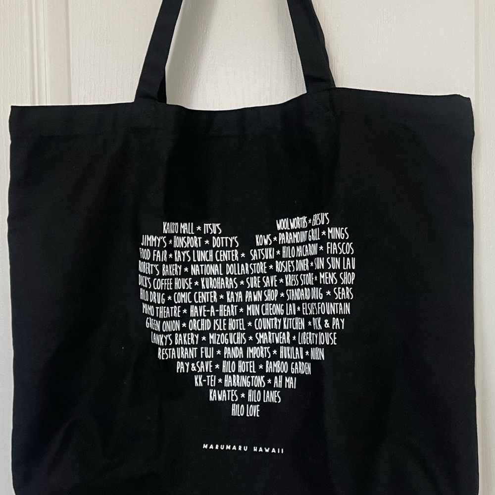 Debco Marumaru Hawaii Black Tote Bag - Picture 2 of 11